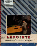Lapointe Broaches and Broaching Machines