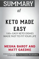 Summary of Keto Made Easy by Megha Barot and Matt Gaedke