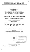 Hearings, Reports and Prints of the House Committee on Foreign Affairs