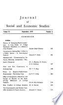 Journal of Social and Economic Studies