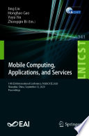 Mobile Computing  Applications  and Services
