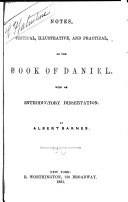 Notes, Critical, Illustrative, and Practical, on the Book of Daniel