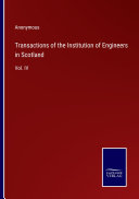 Transactions of the Institution of Engineers in Scotland
