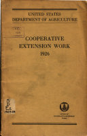 Statistics of Cooperative Extension Work, 1920-21