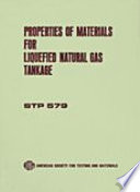 Properties of Materials for Liquefied Natural Gas Tankage