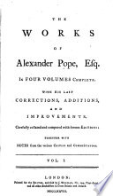 The Works of Alexander Pope, Esq