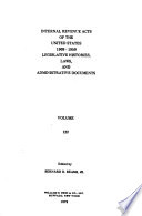 Internal Revenue Acts of the United States  1909 1950