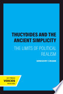 Thucydides and the Ancient Simplicity Book