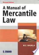 A Manual of Mercantile Law PDF Book By MC Shukla