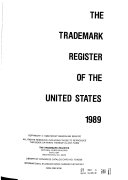 The Trademark Register of the United States Book
