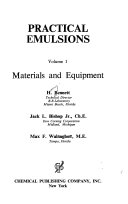 Practical Emulsions: Materials and equipment