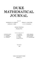 Duke Mathematical Journal