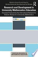Research and Development in University Mathematics Education Book