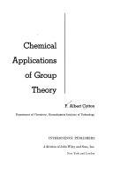 Chemical applications of group theory.