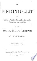 Finding-list of the Buffalo Library ...