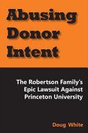 Abusing Donor Intent Book PDF