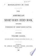 The American Shorthorn Herd Book Book