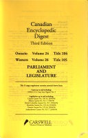 Canadian Encyclopedic Digest Western
