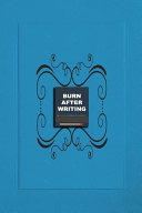 Burn Book After Writing