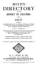Boyd s Directory of the District of Columbia for    