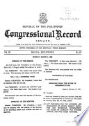 Republic Of The Philippines Congressional Record