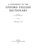 A Supplement to the Oxford English Dictionary  H N
