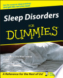 Sleep Disorders For Dummies Book