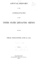 Annual Report of the United States Life-Saving Service