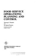 Food Service Operations Book PDF