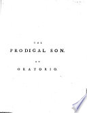 The Prodigal Son  an Oratorio   The Libretto Only   Book