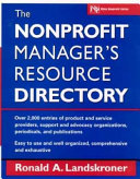 The Nonprofit Manager s Resource Directory