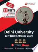 DU LLB Law Entrance Exam 2021 | 10 Mock Tests + 25 Sectional Tests For Complete Preparation