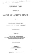 Queen's Bench and Practice Court Reports ... [1844-1882].