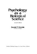 Psychology as a Biological Science Book