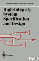 High Integrity System Specification and Design
