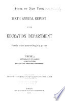 Annual Report of the Education Department Book