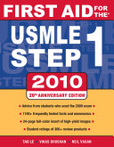 First Aid For The Usmle Step 1 2010