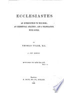 Ecclesiastes Book