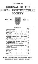 Journal of the Royal Horticultural Society of London