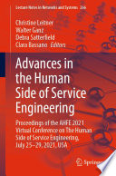 Advances in the Human Side of Service Engineering Book