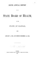 Biennial report of the Kansas State Board of Health  1890