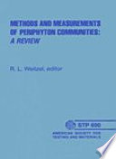 Methods and Measurements of Periphyton Communities