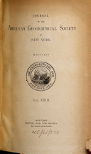 Journal of the American Geographical Society of New York