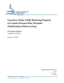 Executive Order 13438: Blocking Property of Certain Persons Who Threaten Stabilization Efforts in Iraq [Pdf/ePub] eBook