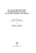 Atlas of Microscopy of Medical Plants Culinary    Book