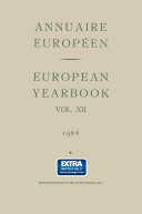 Pdf Annuaire Européen Vol. Xii European Yearbook Telecharger