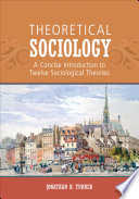Theoretical Sociology Book