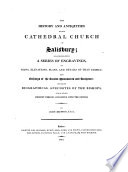 Cathedral Antiquities  Salisbury  1814  Gloucester  1829
