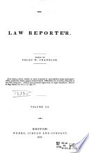 The Monthly Law Reporter Book