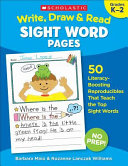 Write  Draw   Read Sight Word Pages Book